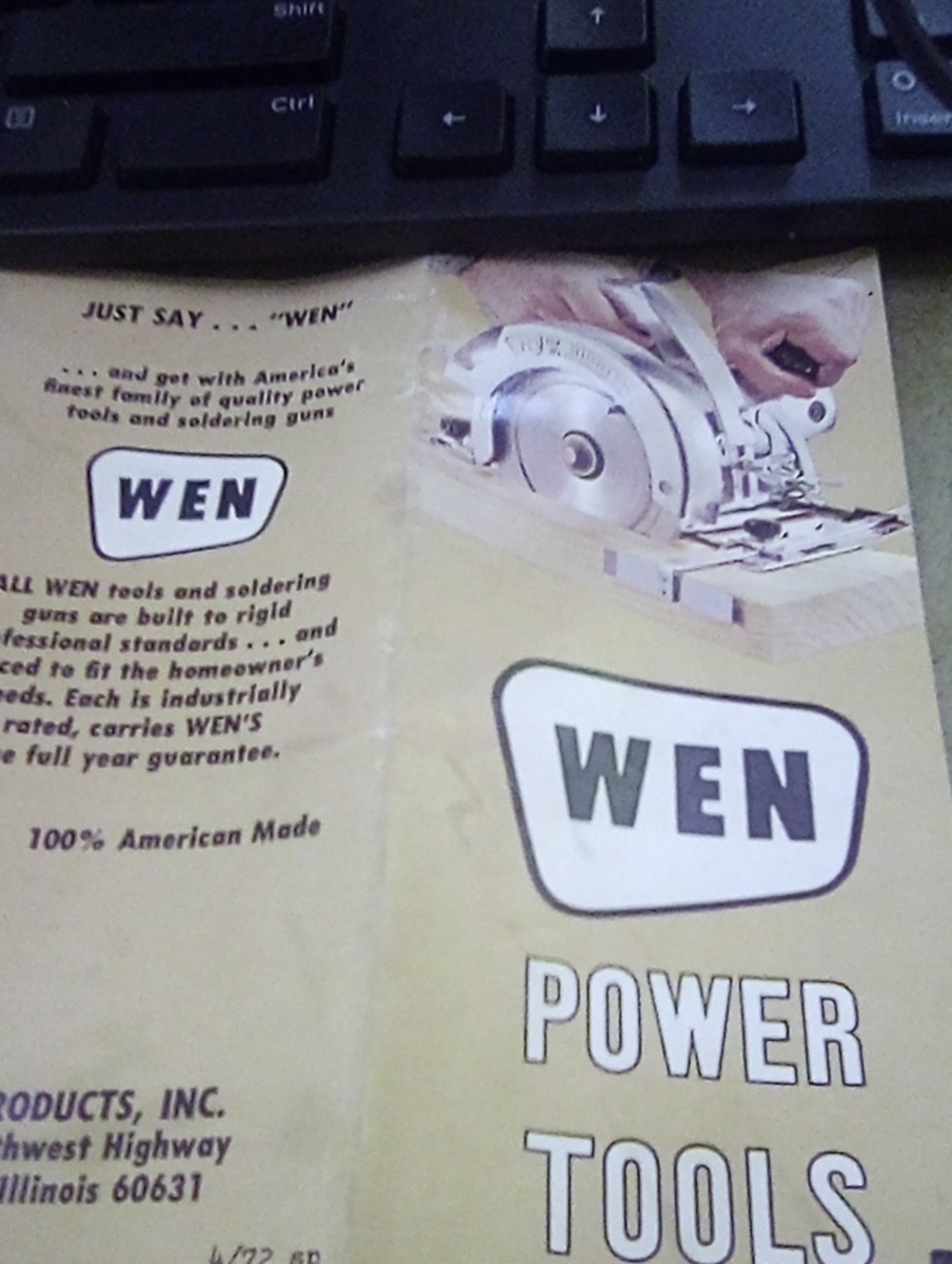WEN Power Tools  Circular Saw In Very Good Condition. 7 1/4 Inch